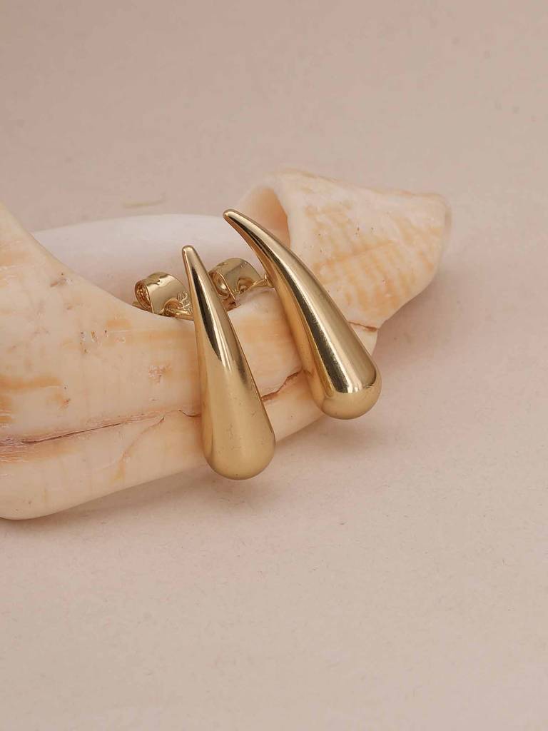 Sleek Teardrop Studs For Womens - Waterproof & Anti-Tarnish : SSWER0574