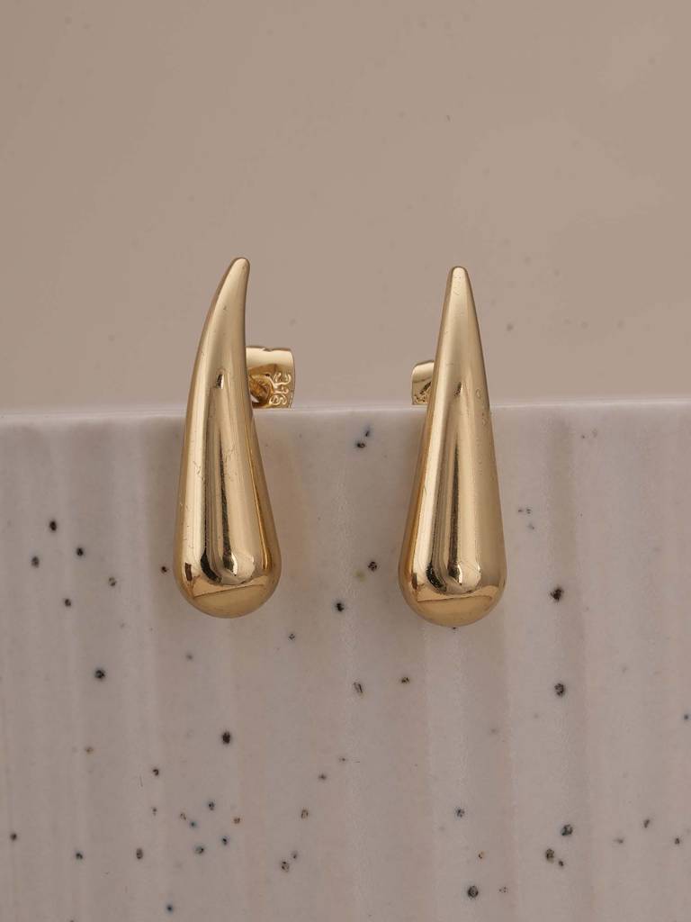 Sleek Teardrop Studs For Womens - Waterproof & Anti-Tarnish : SSWER0574