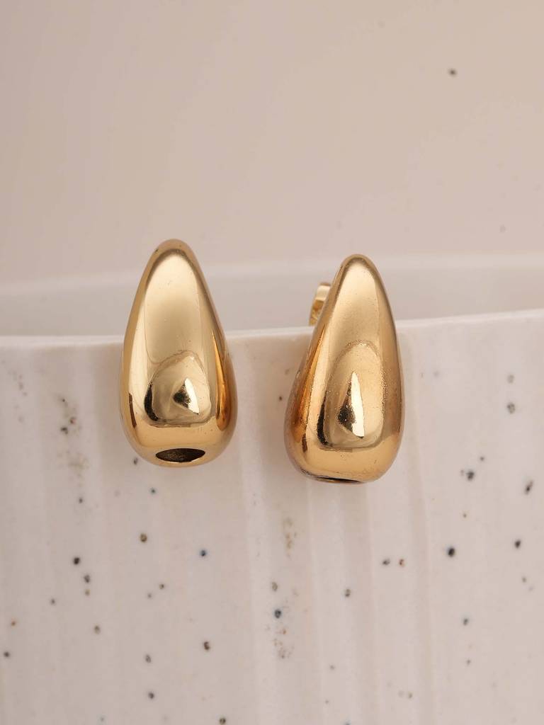 Gilded Dewdrop Earrings For Womens - Waterproof & Anti-Tarnish : SSWER0576