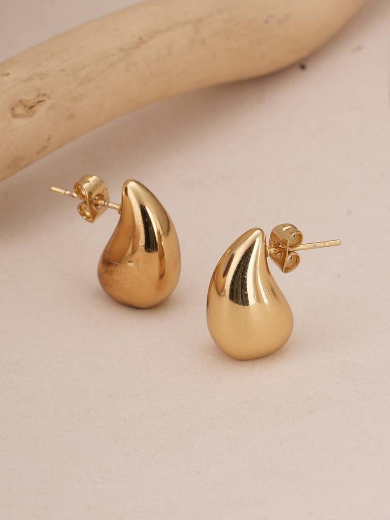 Gilded Dewdrop Earrings For Womens - Waterproof & Anti-Tarnish : SSWER0576