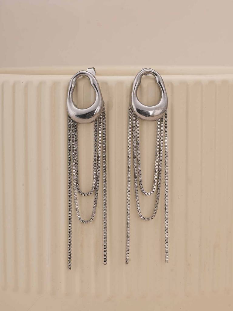 Artistic Dangle Chain Earrings For Womens - Waterproof & Anti-Tarnish : SSWER0595