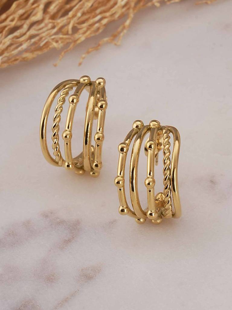 Intricate Multi Hoop Earrings For Womens - Waterproof & Anti-Tarnish : SSWER0634