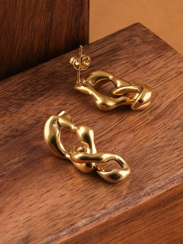 Golden Nexus Links Drops For Women : SSWER0660