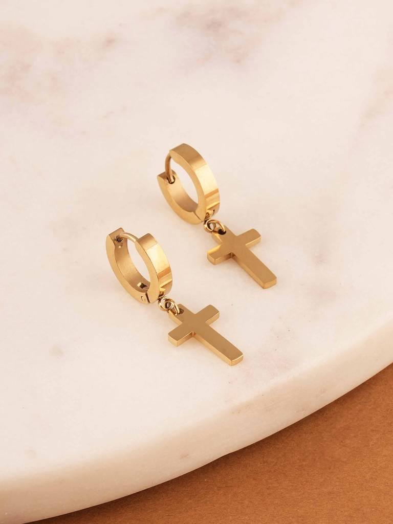 Faithful Cross Drops For Women : SSWER0679