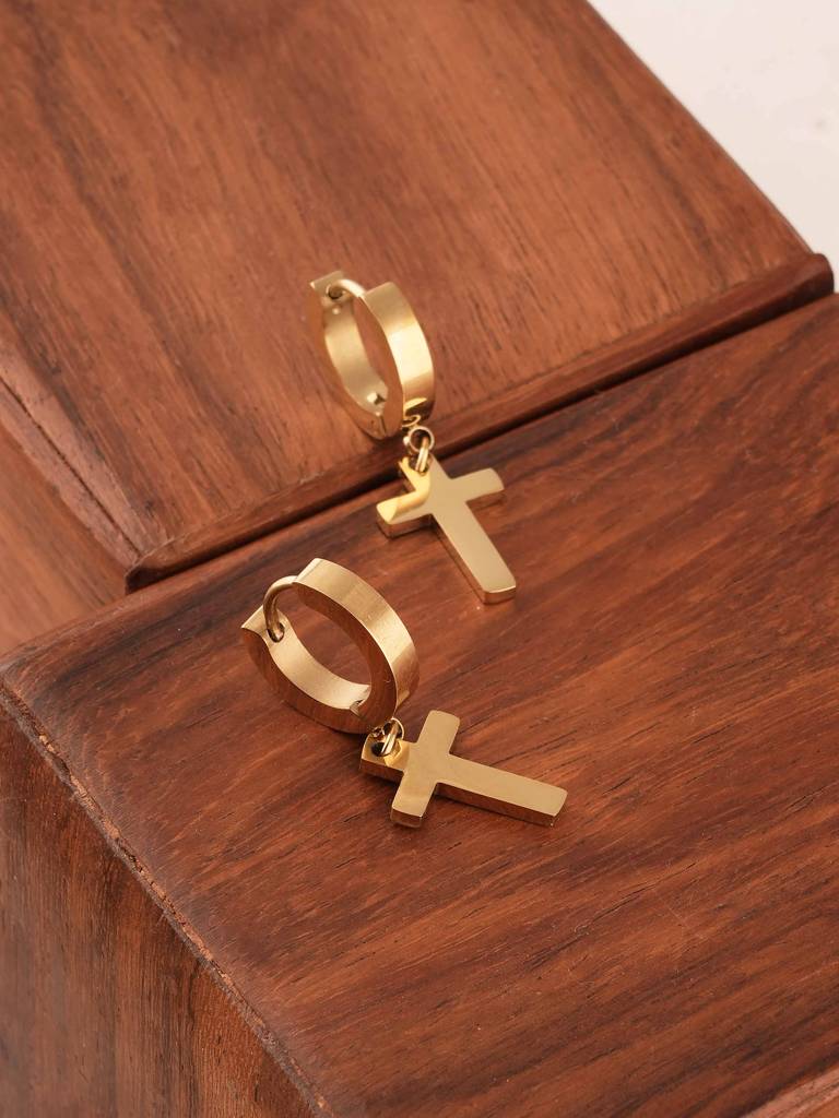 Faithful Cross Drops For Women : SSWER0679