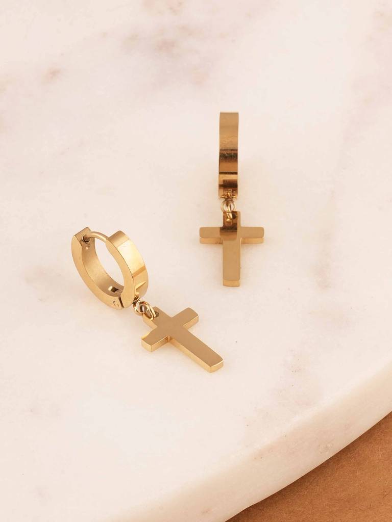 Faithful Cross Drops For Women : SSWER0679