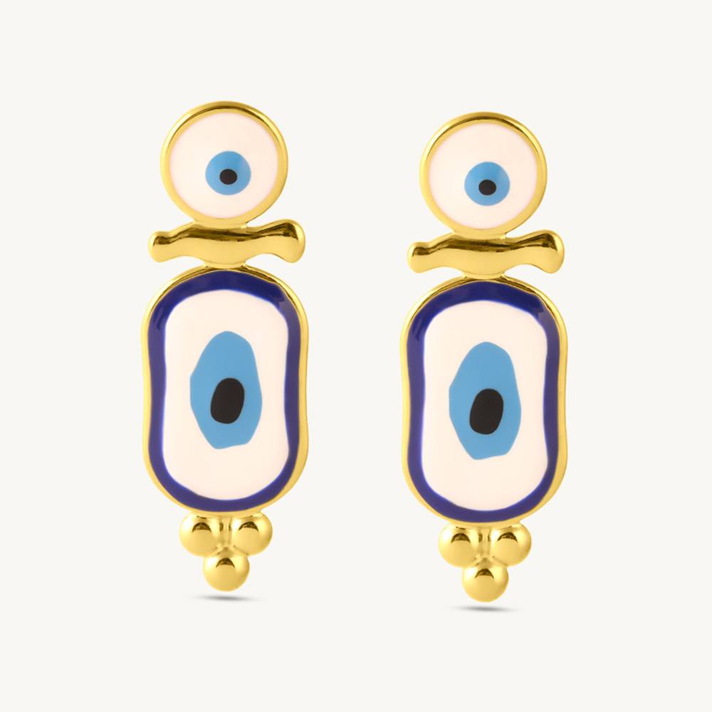 Evil Eye Dangle Earrings For Women : SSWER0922