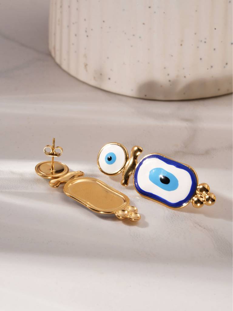 Evil Eye Dangle Earrings For Women : SSWER0922