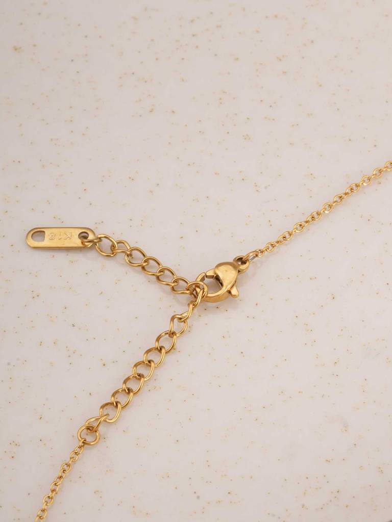 Gold Ball Chain Necklace For Womens - Waterproof & Anti-Tarnish : SSWNC0323