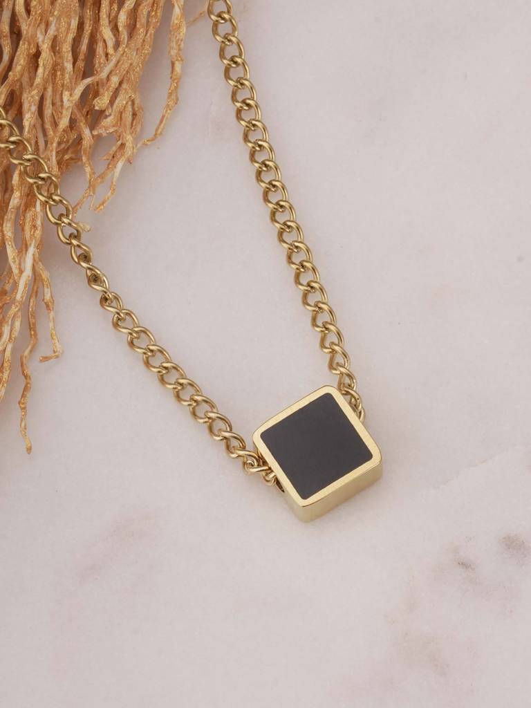 Shadow Gem Elegance Necklace For Womens - Waterproof & Anti-Tarnish : SSWNC0337