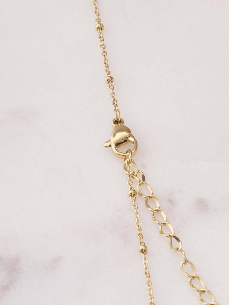 Golden Dragonfly Dance Necklace For Womens - Waterproof & Anti-Tarnish : SSWNC0339
