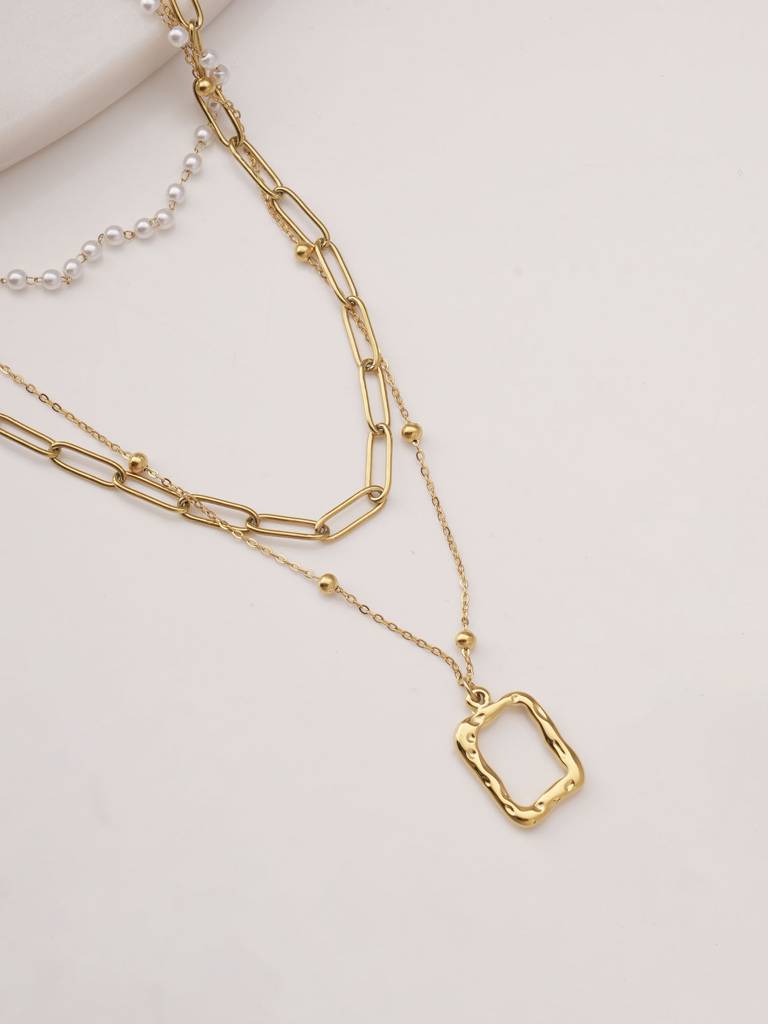 Opulent Harmony Necklace
 For Womens - Waterproof & Anti-Tarnish : SSWNC0340