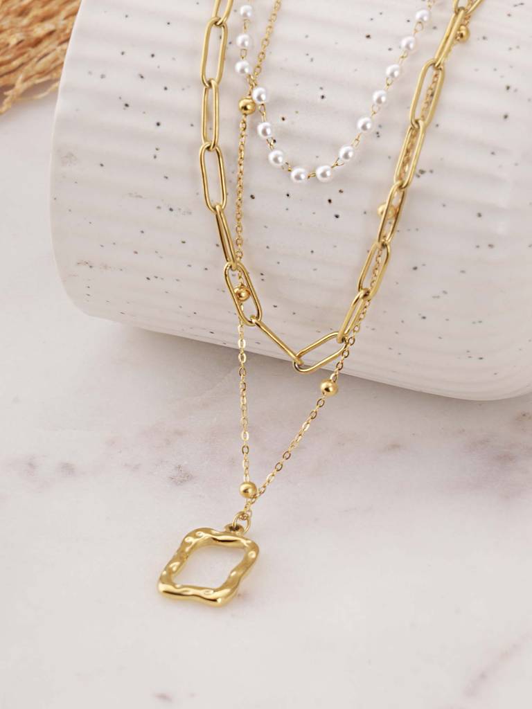 Opulent Harmony Necklace
 For Womens - Waterproof & Anti-Tarnish : SSWNC0340