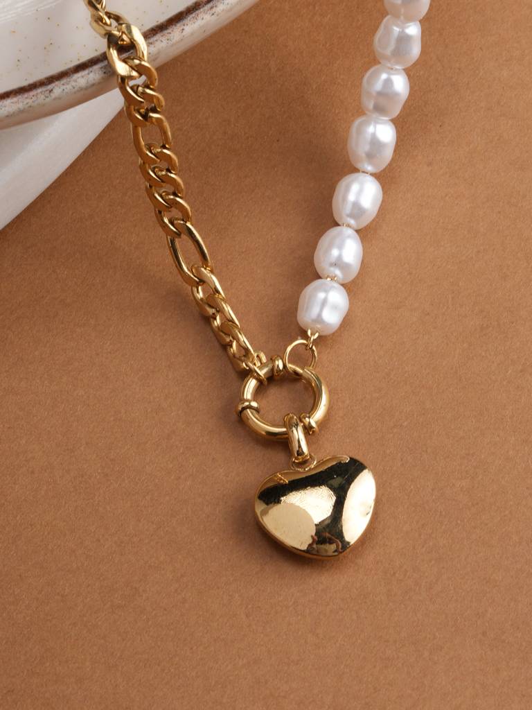 Harmony In Contrast Necklace For Womens - Waterproof & Anti-Tarnish : SSWNC0359