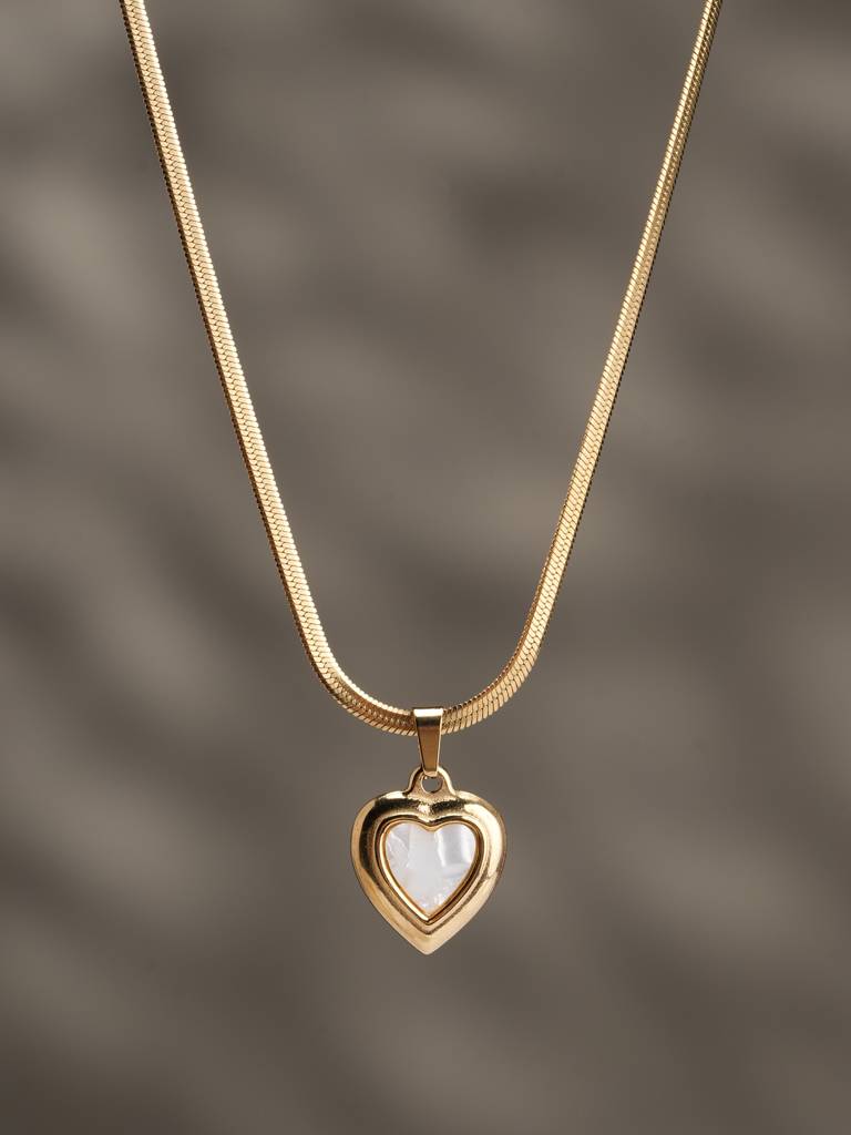 Heart'S Desire Necklace  For Womens - Waterproof & Anti-Tarnish : SSWNC0362