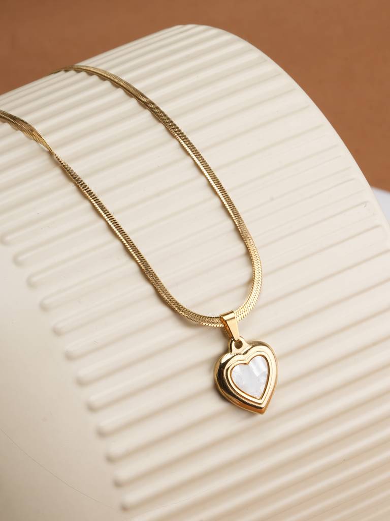 Heart'S Desire Necklace  For Womens - Waterproof & Anti-Tarnish : SSWNC0362