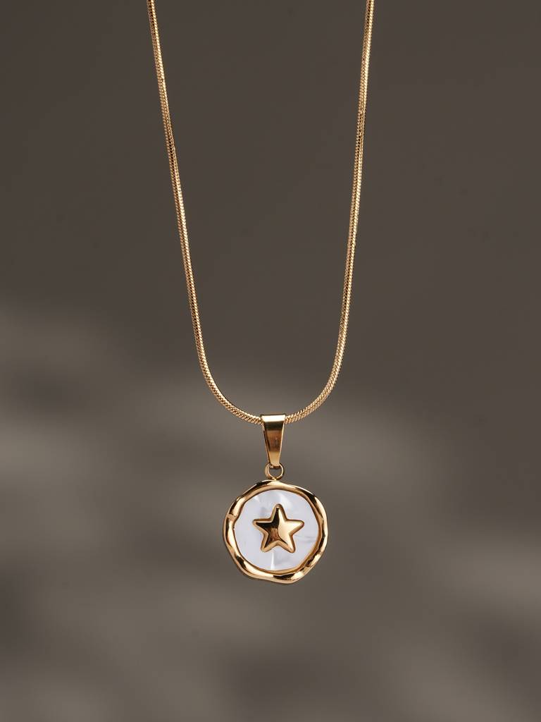 Orbit Star Necklace For Womens - Waterproof & Anti-Tarnish : SSWNC0372