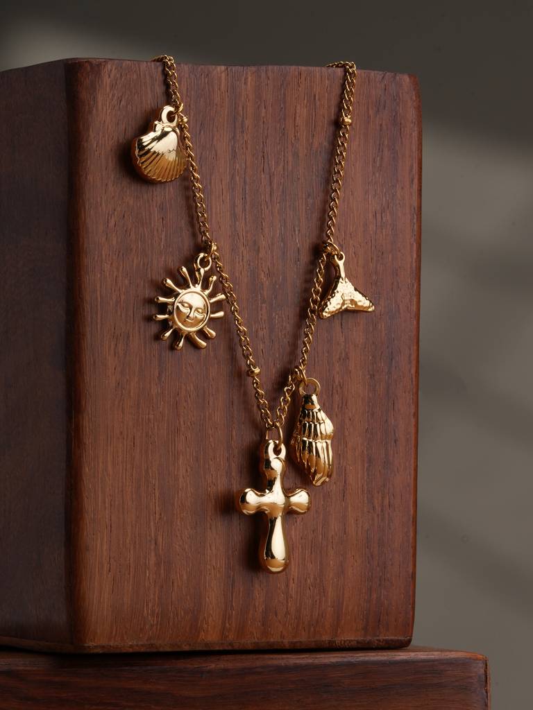 Charm Cluster Layer For Womens - Waterproof & Anti-Tarnish : SSWNC0375