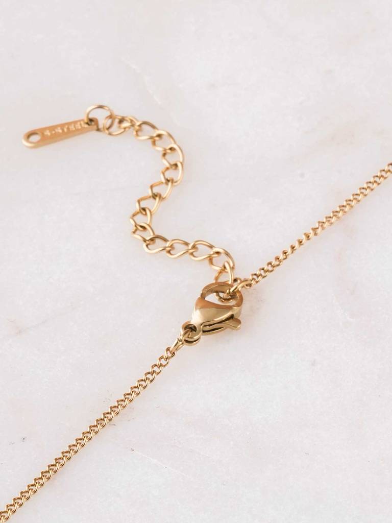 Gold Teddy Bear Pendant Necklace For Women : SSWNC0392