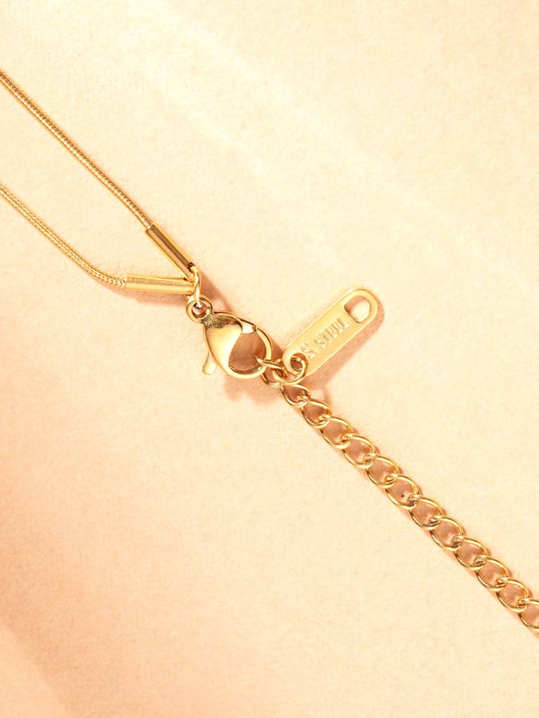 Modern Muse Duo Charm Necklace For Women : SSWNC0414