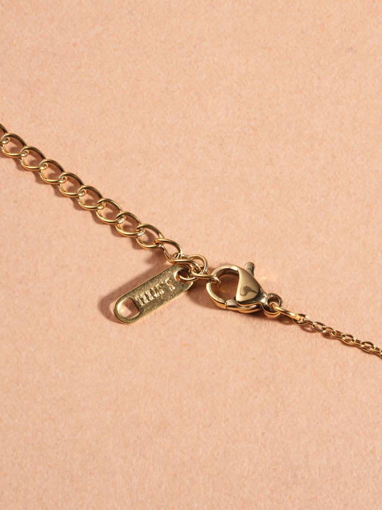 Emerald Elegance Bow Necklace For Women : SSWNC0454