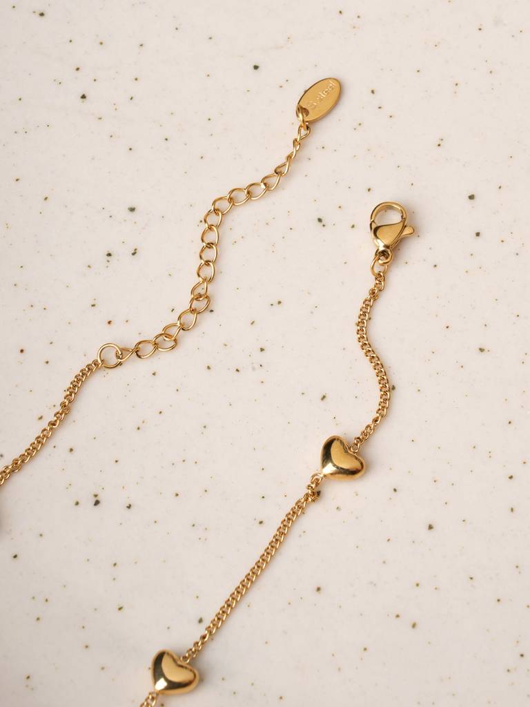 Golden Loop Charm Necklace For Women : SSWNC0555