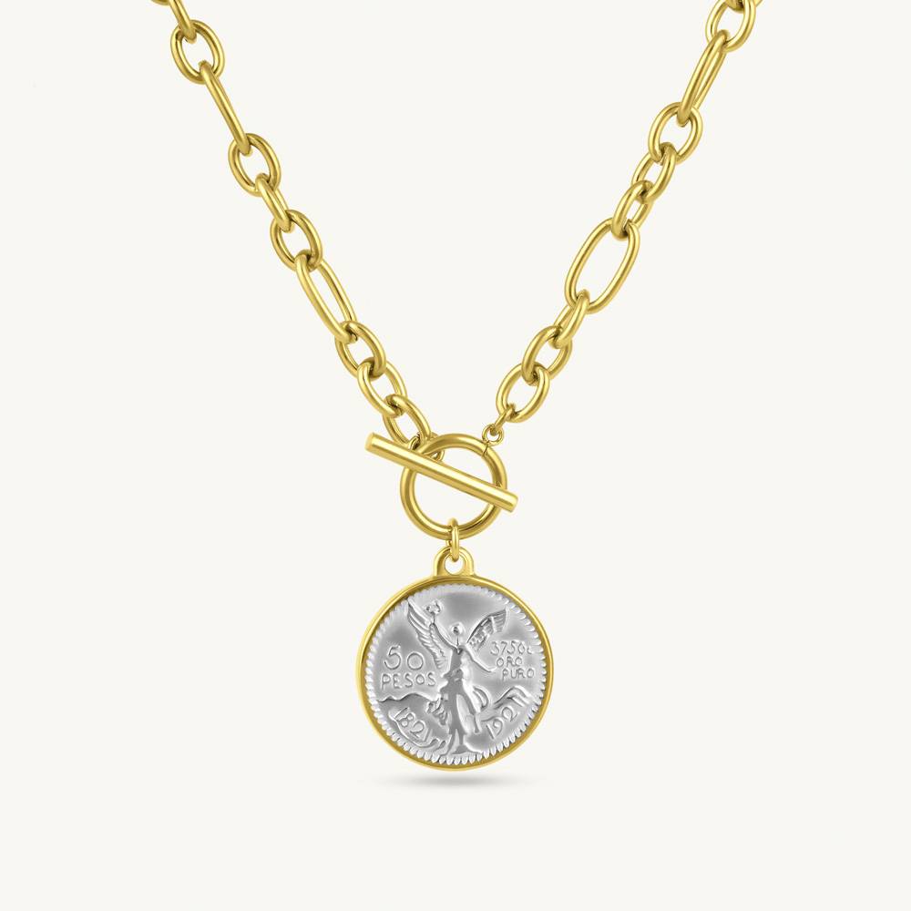 Vintage Angel Emblem Necklace For Women : SSWNC0675