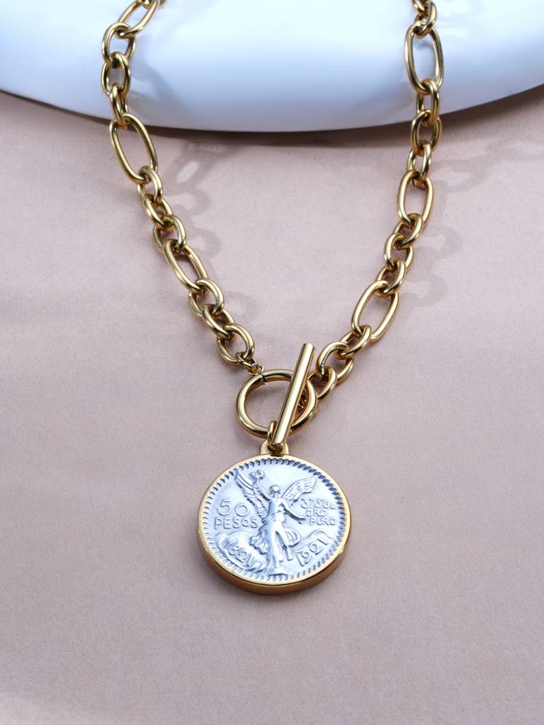 Vintage Angel Emblem Necklace For Women : SSWNC0675
