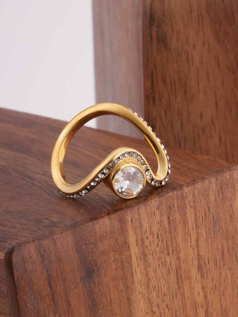 Statement Crystal Ring For Womens : SSWRG0510-7