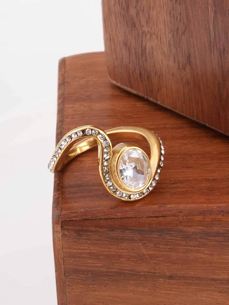 Statement Crystal Ring For Womens : SSWRG0510-7