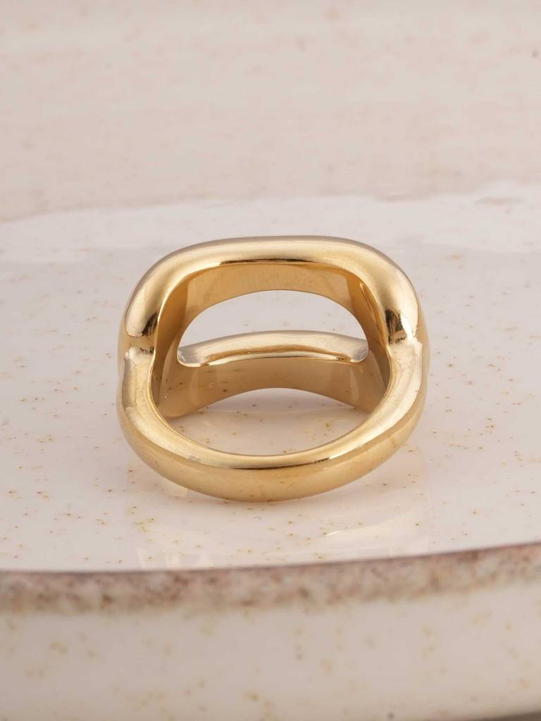 Sculptural Gold Ring For Womens : SSWRG0518-6