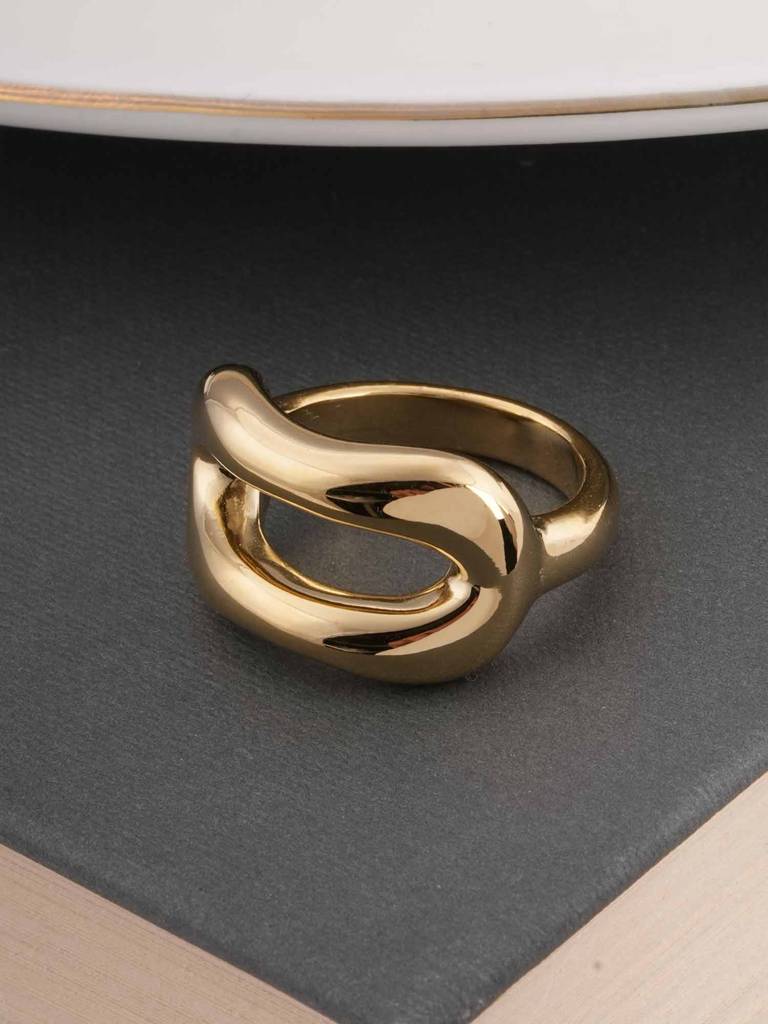 Sculptural Gold Ring For Womens : SSWRG0518-6