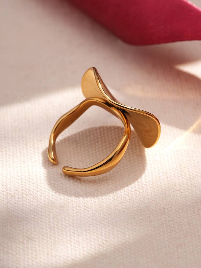 Abstract Plateau Ring For Women (Size - A) : SSWRG0828-A