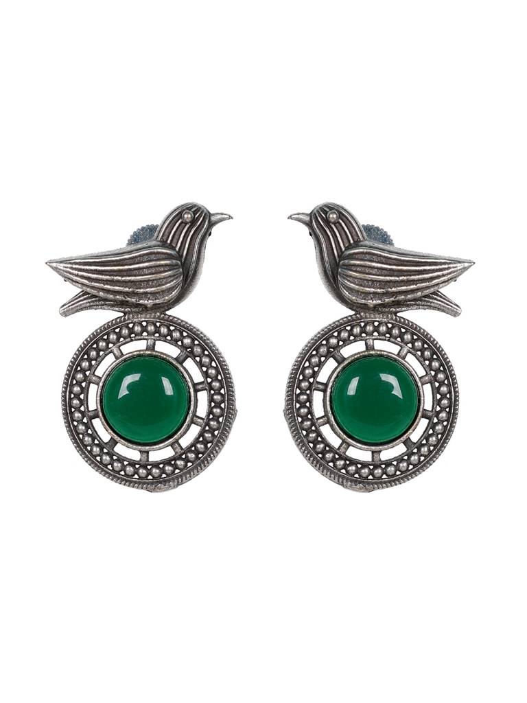 Firoza Chidya Stud Earrings : STONESTUD1388