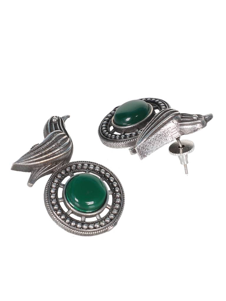 Firoza Chidya Stud Earrings : STONESTUD1388