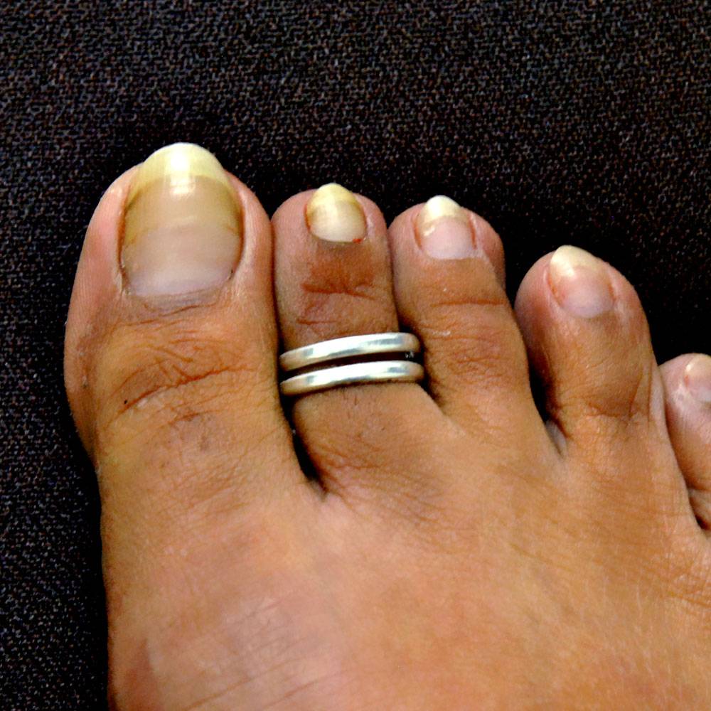 Minimalist Adjustable Sterling Silver Toe Ring : STR003
