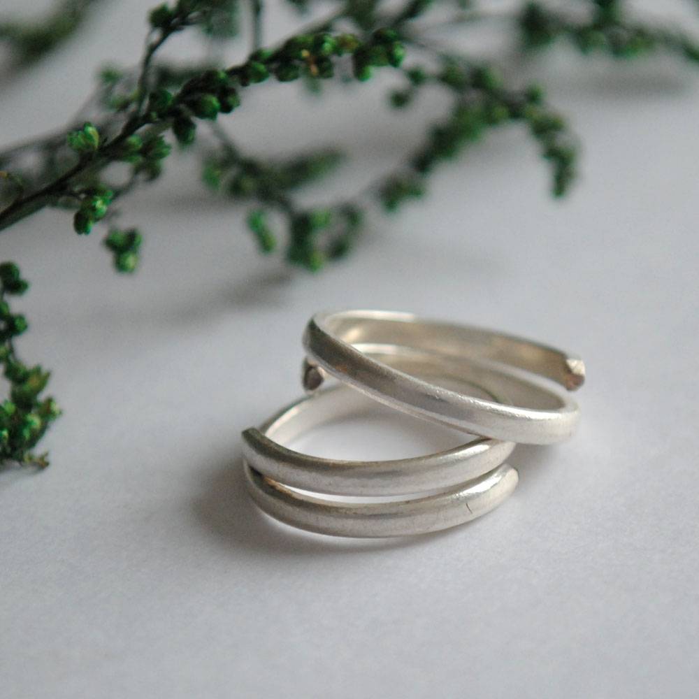 Minimalist Adjustable Sterling Silver Toe Ring : STR003