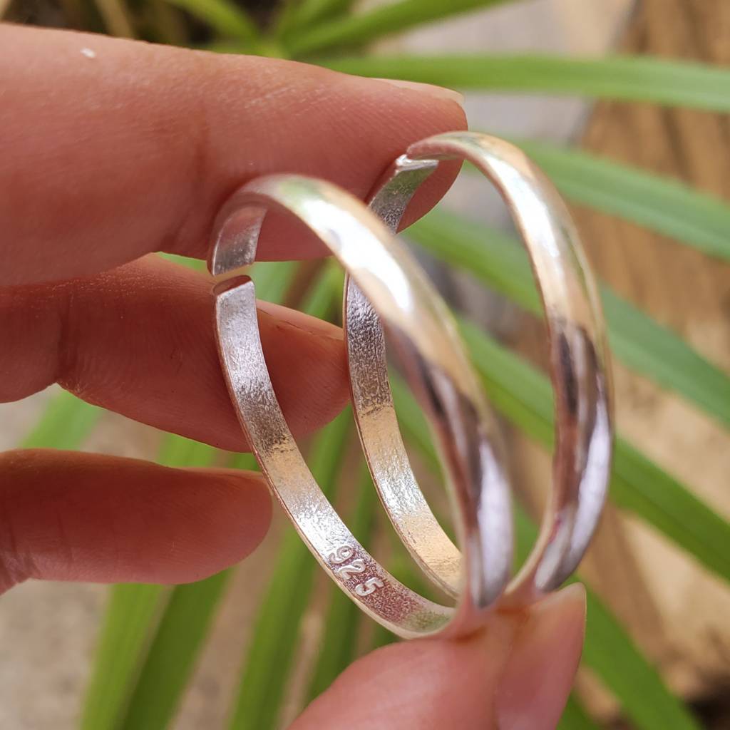 Sleek Silver Adjustable Sterling Silver Toe Ring : STR005