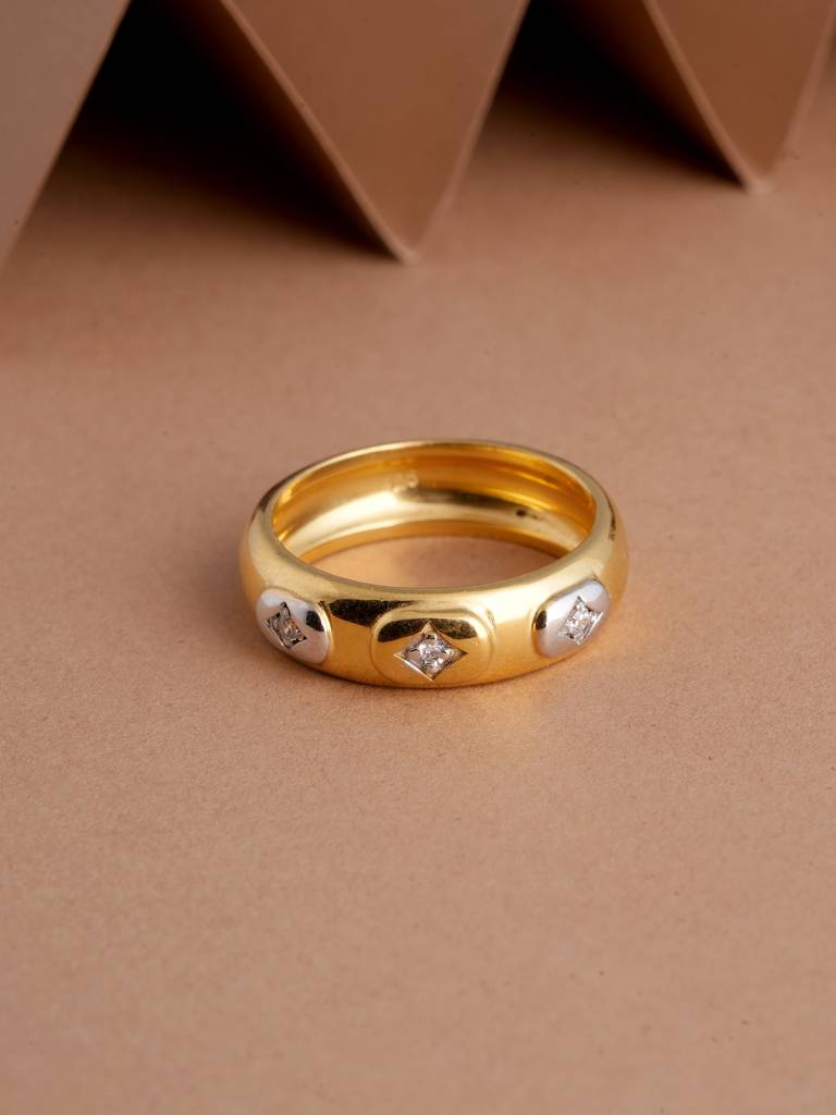 Tristarts Signature Ring For Unisex : STURG0692-5