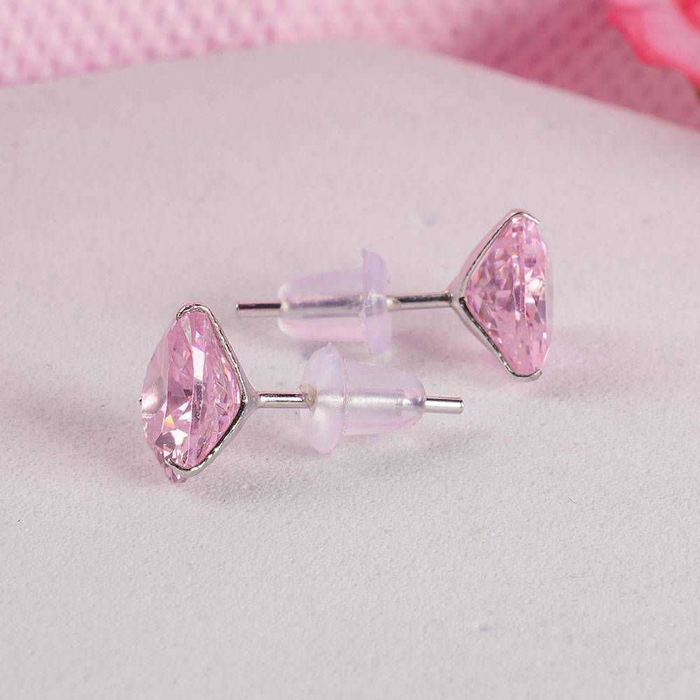 925 Sterling Silver Lustrapetal Studs For Womens - Waterproof & Anti-Tarnish : STWER0839