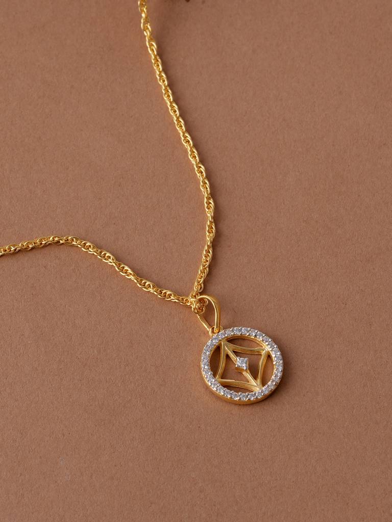 The Line Within 925 Silver Signature Charm Pendant Necklace For Women : STWNC0394