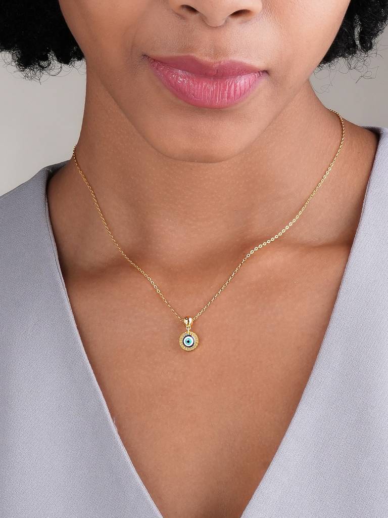 Evil Eye Enigma 925 Silver Pendant For Women : STWNC0661