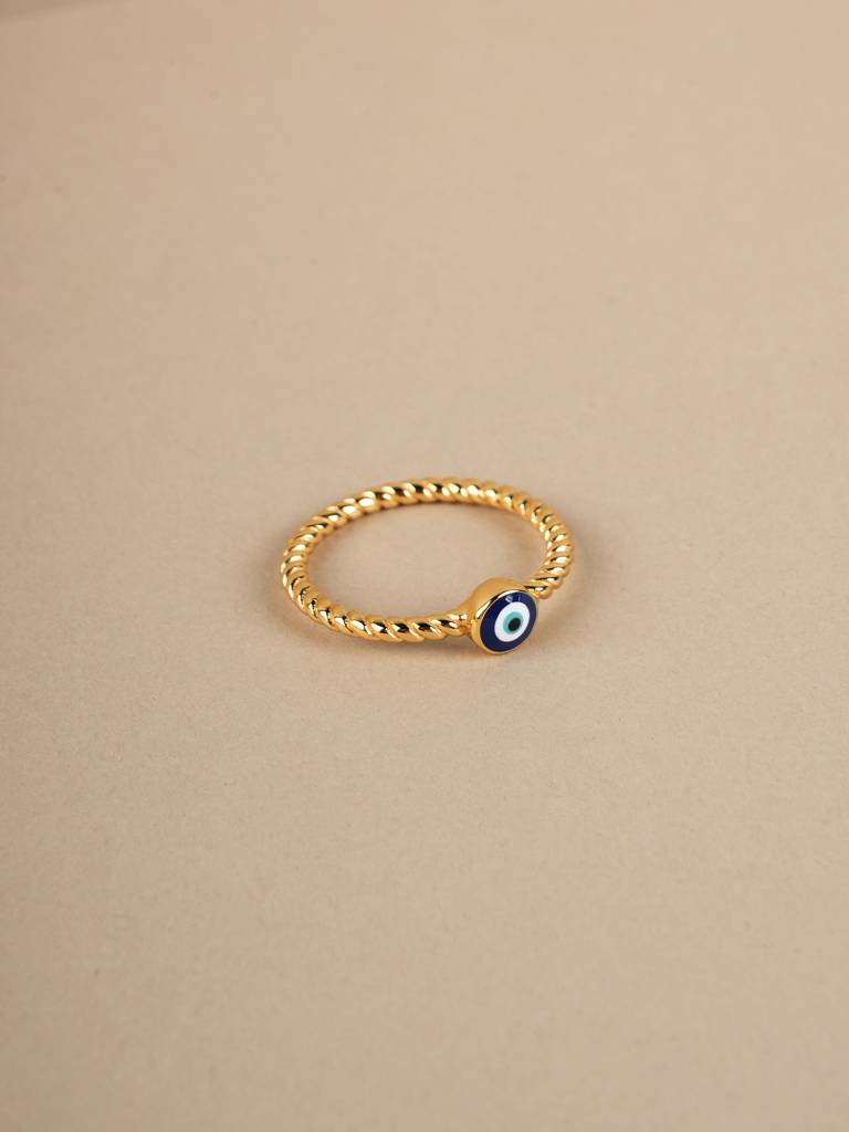 Evil Eye Timeless 925 Silver Ring For Womens : STWRG0897-5