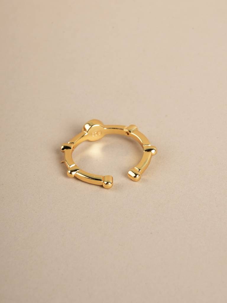 Evil Eye 925 Stone Band Ring For Womens - Size- Adjustable : STWRG0900-A