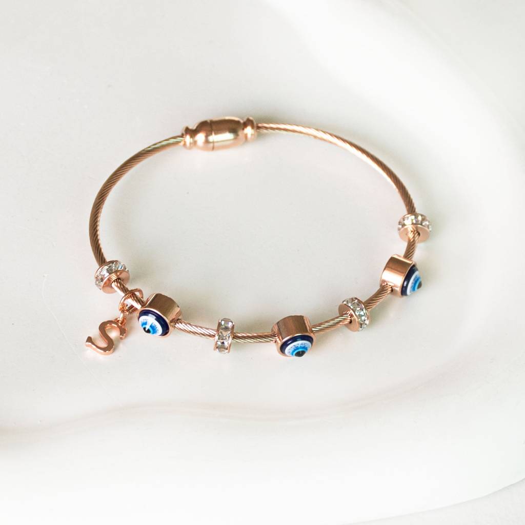 Classic-Evil-Eye-With-Personalized-Initial : BGR267R