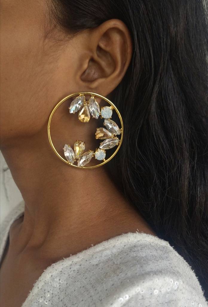 Sameera Crystal Hoops