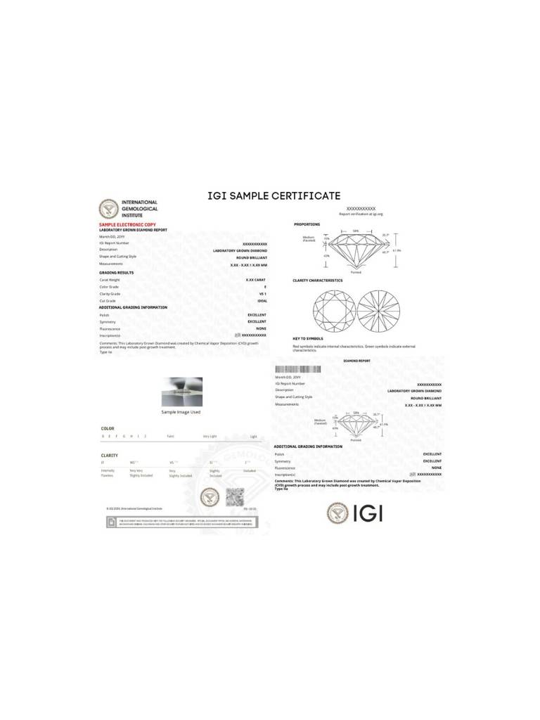 Shimmering Dainty Round Lab Diamond Matching Set : BS21