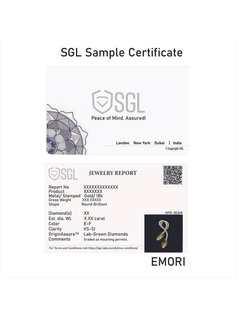 0.5 Ct Pear Solitaire Lab Grown Diamond Studs : E1065