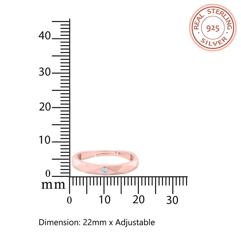 Rose Gold Harmony Women'S Band : ZLCPLR-1001-WR