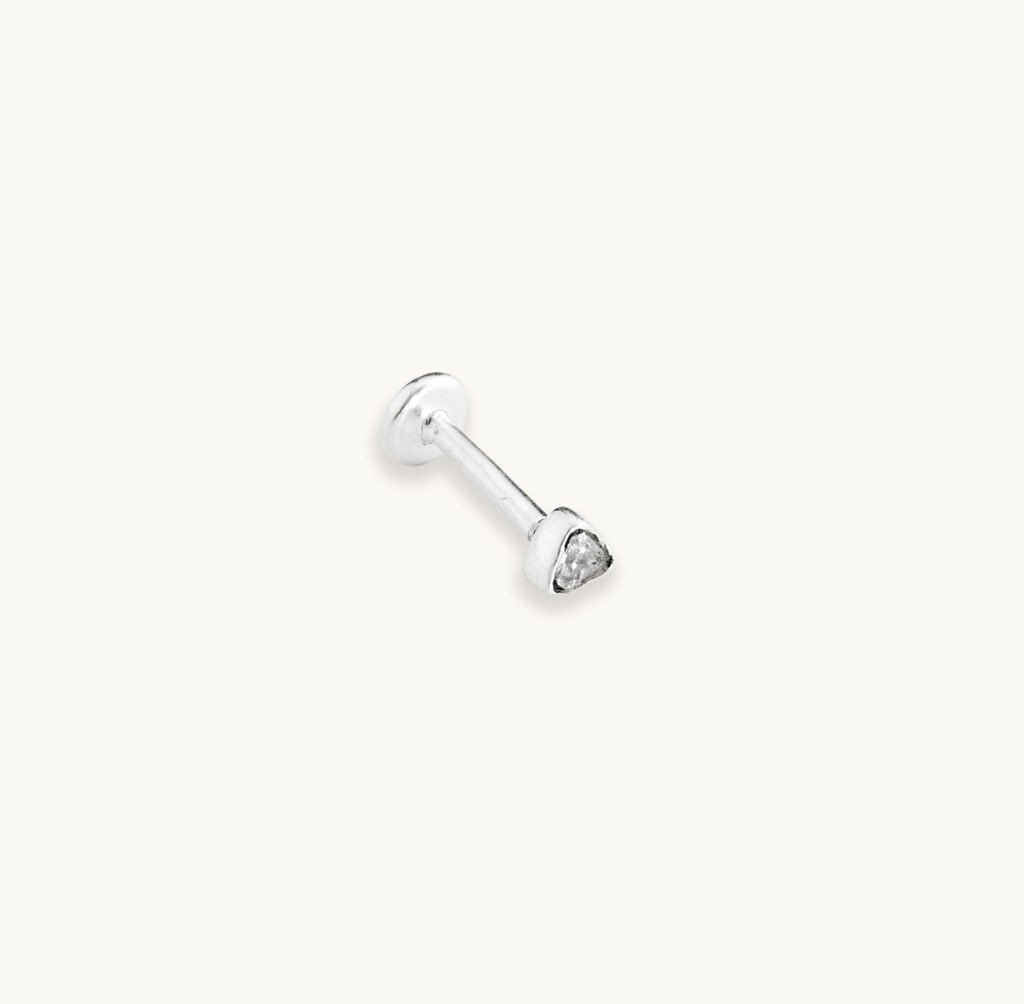 Trillion Flatback Earring : PEER09